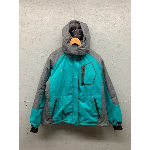 Gemyse Men's Ski Snowboard Jacket‎ Size XL Teal Green Waterproof Hooded Winter - Picture 1 of 12